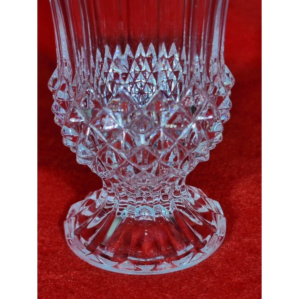 Cristal D'Arques ~ Vincennes Cut Lead Crystal Vase JG Durand France